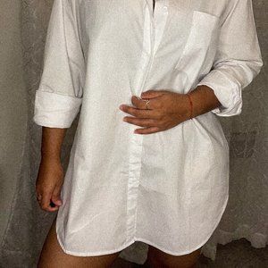 Over size shirt dress